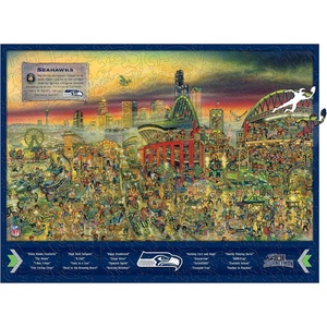 image:imageYouTheFan NFL Wooden Joe Journeyman Puzzle 1775 x 1325 Inches 333 PiecesSeattle Seahawks