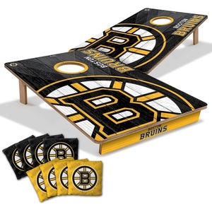 image:imageYouTheFan NHL 2 x 3 Wood Cornhole Game with Logo BagsBoston Bruins