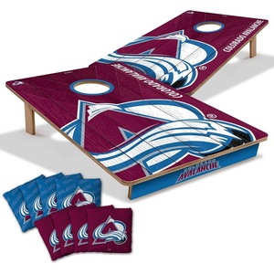 image:imageYouTheFan NHL 2 x 3 Wood Cornhole Game with Logo BagsColorado Avalanche