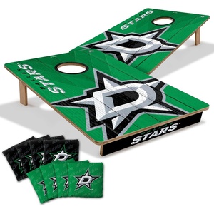 image:imageYouTheFan NHL 2 x 3 Wood Cornhole Game with Logo BagsDallas Stars