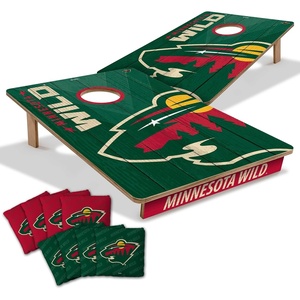 image:imageYouTheFan NHL 2 x 3 Wood Cornhole Game with Logo BagsMinnesota Wild