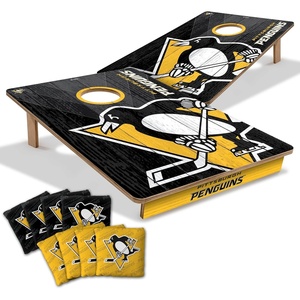 image:imageYouTheFan NHL 2 x 3 Wood Cornhole Game with Logo BagsPittsburgh Penguins