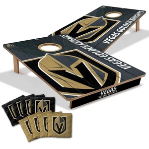image:imageYouTheFan NHL 2 x 3 Wood Cornhole Game with Logo BagsVegas Golden Knights