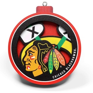 image:imageYouTheFan NHL 3D Logo Series OrnamentChicago Blackhawks