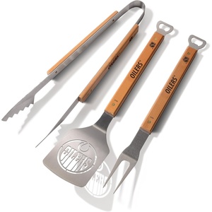 image:imageYouTheFan NHL Columbus Blue Jackets Classic Series 3Piece BBQ SetEdmonton Oilers