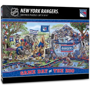 image:imageYouTheFan NHL Game Day at The Zoo 500pc PuzzleNew York Rangers