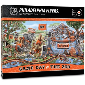 image:imageYouTheFan NHL Game Day at The Zoo 500pc PuzzlePhiladelphia Flyers