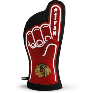 image:imageYouTheFan NHL OfficiallyLicensed Oven Mitt  Heat Resistant 100 Cotton Patented Design Perfect for Indoors or Outdoors on The Grill  Official Team Colors and LogoChicago Blackhawks