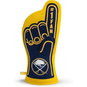 image:imageYouTheFan NHL OfficiallyLicensed Oven Mitt  Heat Resistant 100 Cotton Patented Design Perfect for Indoors or Outdoors on The Grill  Official Team Colors and LogoBuffalo Sabres