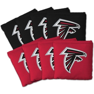 image:imageYouTheFan Officiallylicensed NFL Set of 8 Cornhole Bags  All Weather Dual Sided Slide amp Stop  regulation sizeAtlanta Falcons