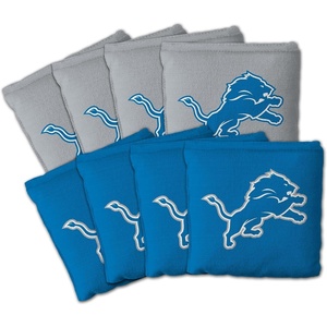 image:imageYouTheFan Officiallylicensed NFL Set of 8 Cornhole Bags  All Weather Dual Sided Slide amp Stop  regulation sizeDetroit Lions