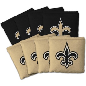 image:imageYouTheFan Officiallylicensed NFL Set of 8 Cornhole Bags  All Weather Dual Sided Slide amp Stop  regulation sizeNew Orleans Saints