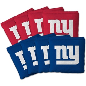 image:imageYouTheFan Officiallylicensed NFL Set of 8 Cornhole Bags  All Weather Dual Sided Slide amp Stop  regulation sizeNew York Giants