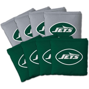 image:imageYouTheFan Officiallylicensed NFL Set of 8 Cornhole Bags  All Weather Dual Sided Slide amp Stop  regulation sizeNew York Jets