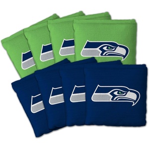 image:imageYouTheFan Officiallylicensed NFL Set of 8 Cornhole Bags  All Weather Dual Sided Slide amp Stop  regulation sizeSeattle Seahawks