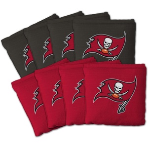 image:imageYouTheFan Officiallylicensed NFL Set of 8 Cornhole Bags  All Weather Dual Sided Slide amp Stop  regulation sizeTampa Bay Buccaneers