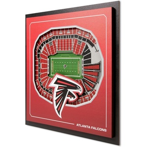 image:imageYouTheFan Officiallylicensed NFL Stadium Series 3D Wall Art  multilayer team stadium replica detailed sports fan gift indoor decorAtlanta Falcons