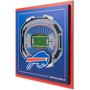 image:imageYouTheFan Officiallylicensed NFL Stadium Series 3D Wall Art  multilayer team stadium replica detailed sports fan gift indoor decorBuffalo Bills