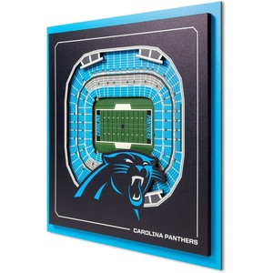 image:imageYouTheFan Officiallylicensed NFL Stadium Series 3D Wall Art  multilayer team stadium replica detailed sports fan gift indoor decorCarolina Panthers
