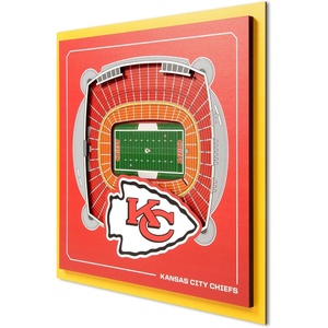 image:imageYouTheFan Officiallylicensed NFL Stadium Series 3D Wall Art  multilayer team stadium replica detailed sports fan gift indoor decorKansas City Chiefs