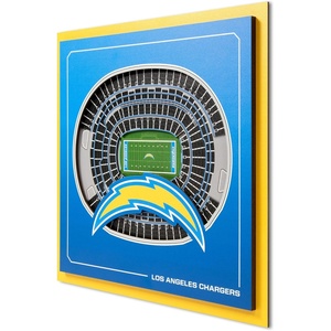 image:imageYouTheFan Officiallylicensed NFL Stadium Series 3D Wall Art  multilayer team stadium replica detailed sports fan gift indoor decorLos Angeles Chargers