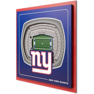 image:imageYouTheFan Officiallylicensed NFL Stadium Series 3D Wall Art  multilayer team stadium replica detailed sports fan gift indoor decorNew York Giants