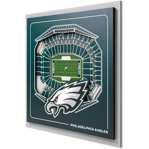 image:imageYouTheFan Officiallylicensed NFL Stadium Series 3D Wall Art  multilayer team stadium replica detailed sports fan gift indoor decorPhiladelphia Eagles