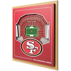 image:imageYouTheFan Officiallylicensed NFL Stadium Series 3D Wall Art  multilayer team stadium replica detailed sports fan gift indoor decorSan Francisco 49ers