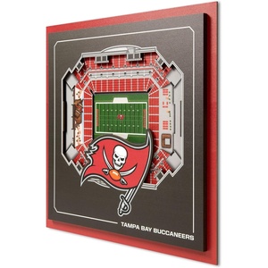 image:imageYouTheFan Officiallylicensed NFL Stadium Series 3D Wall Art  multilayer team stadium replica detailed sports fan gift indoor decorTampa Bay Buccaneers