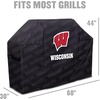 image:imageYouTheFan NCAA Heavy Duty Waterproof Grill Cover  UV Resistant Durable Polyester BBQ Cover Weatherproof Protection for Outdoor Gas or Charcoal Grills for Grills up to 5 WideWisconsin Badgers