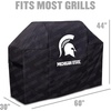 image:imageYouTheFan NCAA Heavy Duty Waterproof Grill Cover  UV Resistant Durable Polyester BBQ Cover Weatherproof Protection for Outdoor Gas or Charcoal Grills for Grills up to 5 WideMichigan State Spartans