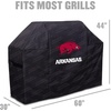 image:imageYouTheFan NCAA Heavy Duty Waterproof Grill Cover  UV Resistant Durable Polyester BBQ Cover Weatherproof Protection for Outdoor Gas or Charcoal Grills for Grills up to 5 WideArkansas Razorbacks