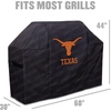 image:imageYouTheFan NCAA Heavy Duty Waterproof Grill Cover  UV Resistant Durable Polyester BBQ Cover Weatherproof Protection for Outdoor Gas or Charcoal Grills for Grills up to 5 WideTexas Longhorns
