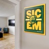 image:imageYouTheFan NCAA North Carolina Tar Heels Slogan Series 3D Wall ArtBaylor Bears