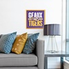 image:imageYouTheFan NCAA North Carolina Tar Heels Slogan Series 3D Wall ArtLSU Tigers