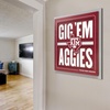 image:imageYouTheFan NCAA North Carolina Tar Heels Slogan Series 3D Wall ArtTexas AM Aggies