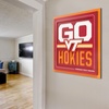 image:imageYouTheFan NCAA North Carolina Tar Heels Slogan Series 3D Wall ArtVirginia Tech Hokies