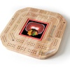 image:imageYouTheFan NHL Licensed Fan Cribbage Wood Board GameChicago Blackhawks
