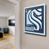 image:imageYouTheFan NHL OfficiallyLicensed 3D Logo Series Wall Art  Made of Multiple Layers  Ready to Hang on wall  Bold Design Perfect Fan GiftSeattle Kraken