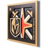 image:imageYouTheFan NHL OfficiallyLicensed 3D Logo Series Wall Art  Made of Multiple Layers  Ready to Hang on wall  Bold Design Perfect Fan GiftVegas Golden Knights