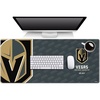 image:imageYouTheFan NHL OfficiallyLicensed Logo Series Desk Pad  Water and Stain Resistant HeavyDuty NonSlip Rubber Backing  Stitched Edge fits Under Mouse Computer and KeyboardVegas Golden Knights