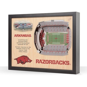 image:imageYouTheFan NCAA 25Layer StadiumView Wall ArtArkansas Razorbacks