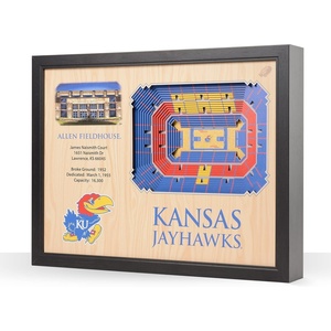 image:imageYouTheFan NCAA 25Layer StadiumView Wall ArtKansas Jayhawks BB