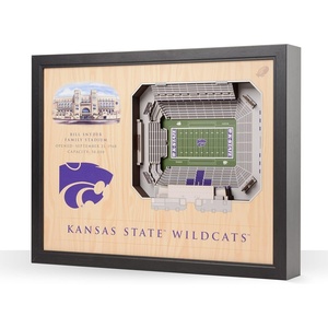 image:imageYouTheFan NCAA 25Layer StadiumView Wall ArtKansas State Wildcats FB