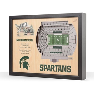 image:imageYouTheFan NCAA 25Layer StadiumView Wall ArtMichigan State Spartans