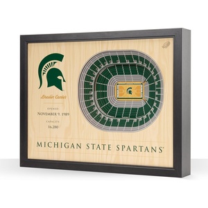 image:imageYouTheFan NCAA 25Layer StadiumView Wall ArtMichigan State Spartans BB