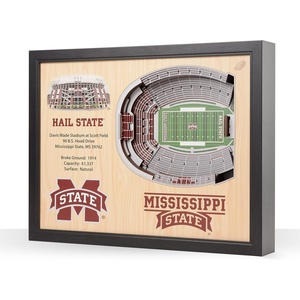 image:imageYouTheFan NCAA 25Layer StadiumView Wall ArtMississippi State Bulldogs