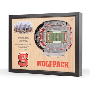 image:imageYouTheFan NCAA 25Layer StadiumView Wall ArtNC State Wolfpack FB