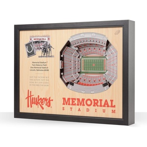 image:imageYouTheFan NCAA 25Layer StadiumView Wall ArtNebraska Cornhuskers FB
