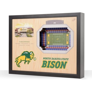 image:imageYouTheFan NCAA 25Layer StadiumView Wall ArtNorth Dakota State Bison FB